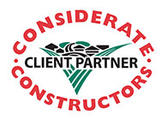 Considerate Constructors logo showing text 'Client Partner'