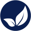 Dark blue leaf icon